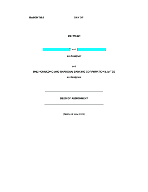 Deed of Assignment