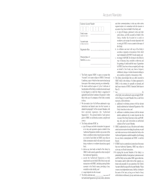 HSBC Account Mandate Form