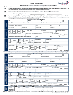 Credit Application Form
