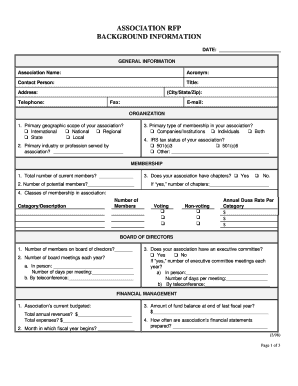 Association Request for Proposal
