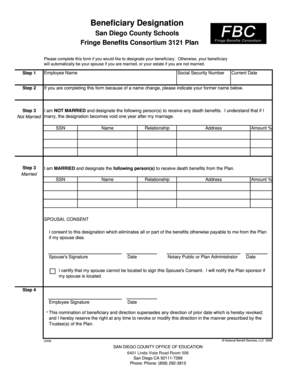 Beneficiary Designation Form