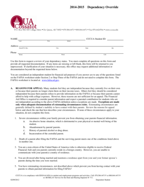 20142015 Dependency Override P - cccua