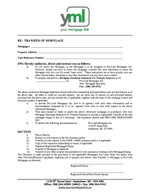 Transfer of Mortgage Authorization