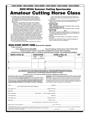 Amateur Cutting Horse Class