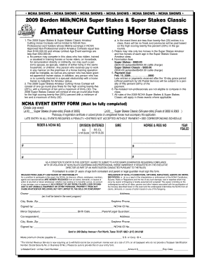 2009 Borden Milk/NCHA Super Stakes &amp; Super Stakes Classic