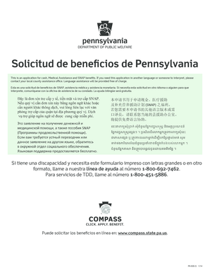 Solicitud de beneficios de Pennsylvania
