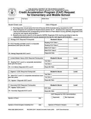 Credit Acceleration Program Request Form