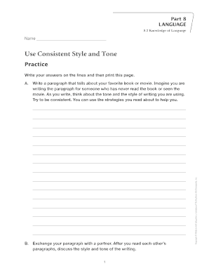 Language Knowledge Practice Worksheet