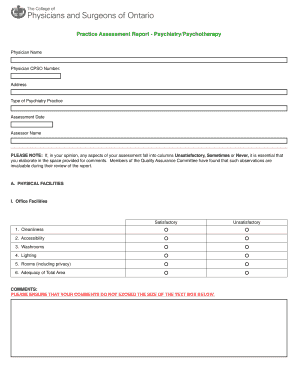 Practice Assessment Report - Psychiatry/Psychotherapy