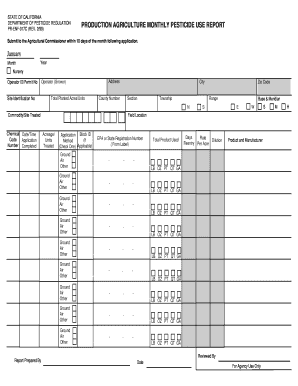 California Pesticide Use Report