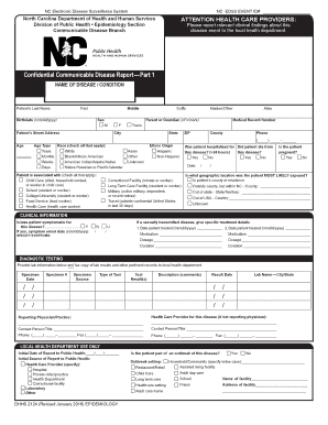 North Carolina Communicable Disease Report