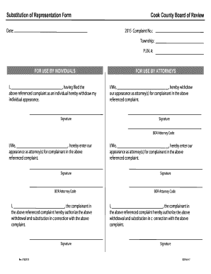 Substitution of Representation Form
