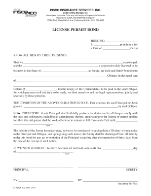 California License Permit Bond