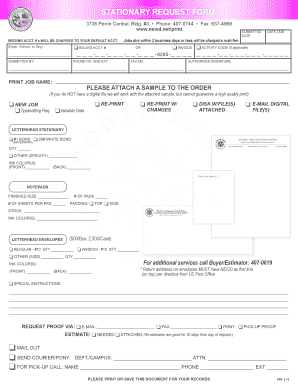 Stationary Request Form