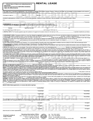 University of Michigan Off-Campus Housing Lease Agreement