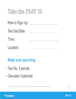 Fillable Online Prepare for the PSAT 10 SAT Suite of Assessments The College Board Educators can ...