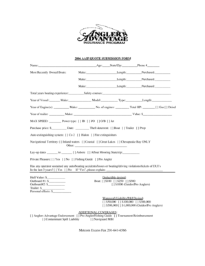 AAIP Boat Insurance Quote Submission Form