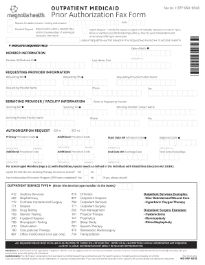 Medicaid Prior Authorization Fax Form