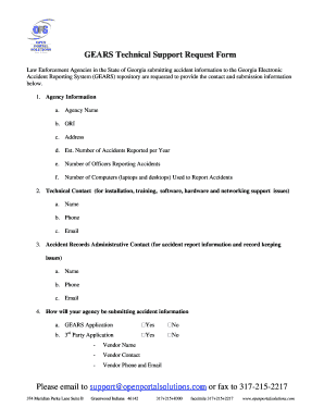Georgia Accident Reporting Form