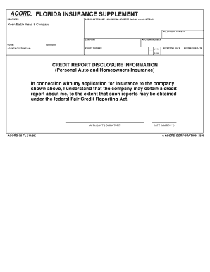 Florida Insurance Producer Application Supplement