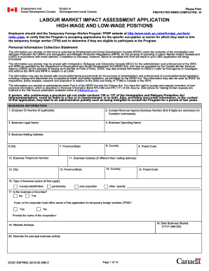 Labour Market Impact Assessment Application