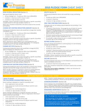 2015 Payroll Deduction Pledge Form