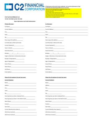 US Home Loan Application Form
