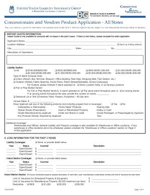 Concessionaire and Vendors Product Application