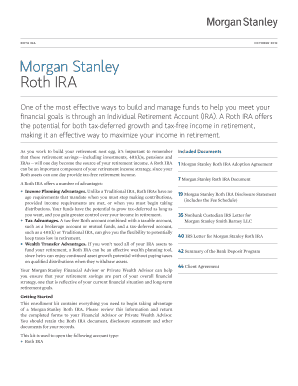 Morgan Stanley Roth IRA Adoption Agreement