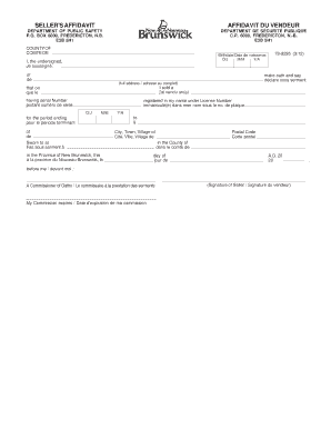 Seller's Affidavit