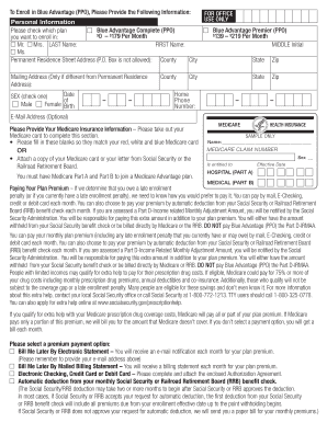Blue Advantage Medicare Advantage Enrollment Form