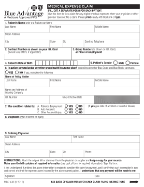 Medical Expense Claim Form