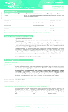 Priority Plus with SpectrumConnect Application & Agreement