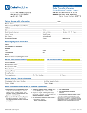 Patient Referral Form
