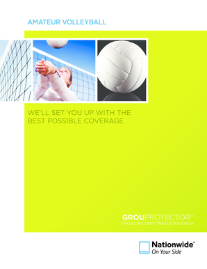 Amateur Volleyball Accident Insurance Policy Application