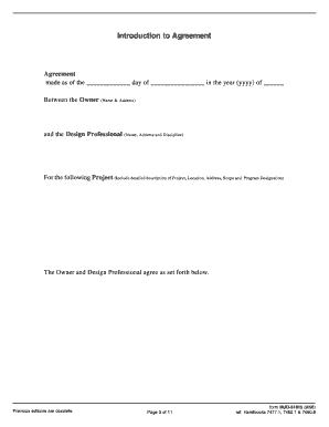 HUD-51915 Agreement Between Owner and Design Professional