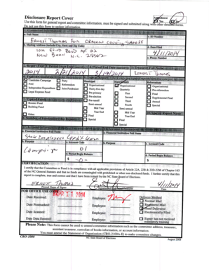North Carolina Disclosure Report