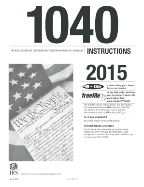 IRS Form 1040 2015