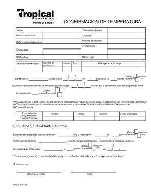 CONFIRMACION DE TEMPERATURA - tropicalcom