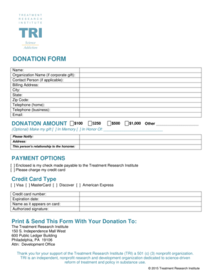 Donation Form