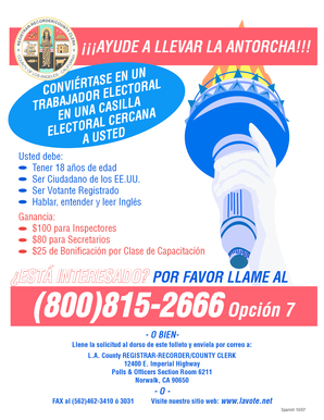 Solicitud de Trabajador Electoral