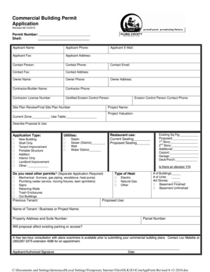 Commercial Building Permit Application