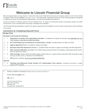 Broker Firm Contracting Appointment Packet