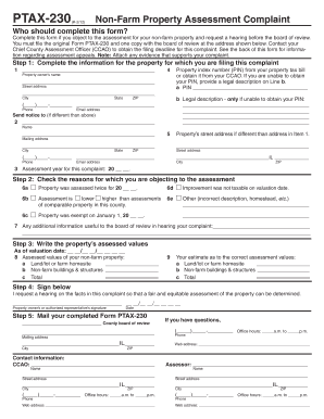 Illinois Non-Farm Property Assessment Complaint