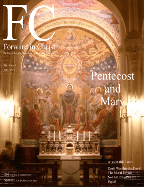 Forward in Christ Magazine Subscription Form