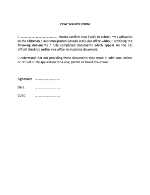CVAC Waiver Form