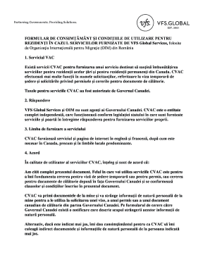 Canada Visa Application Consent Form