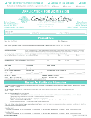 College Admission Application