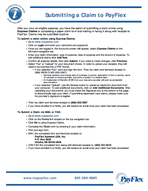 PayFlex Claim Form