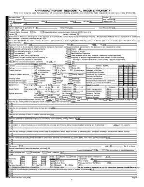 Residential Income Property Appraisal Report